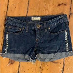 Free People Studded Jean shorts - size 28